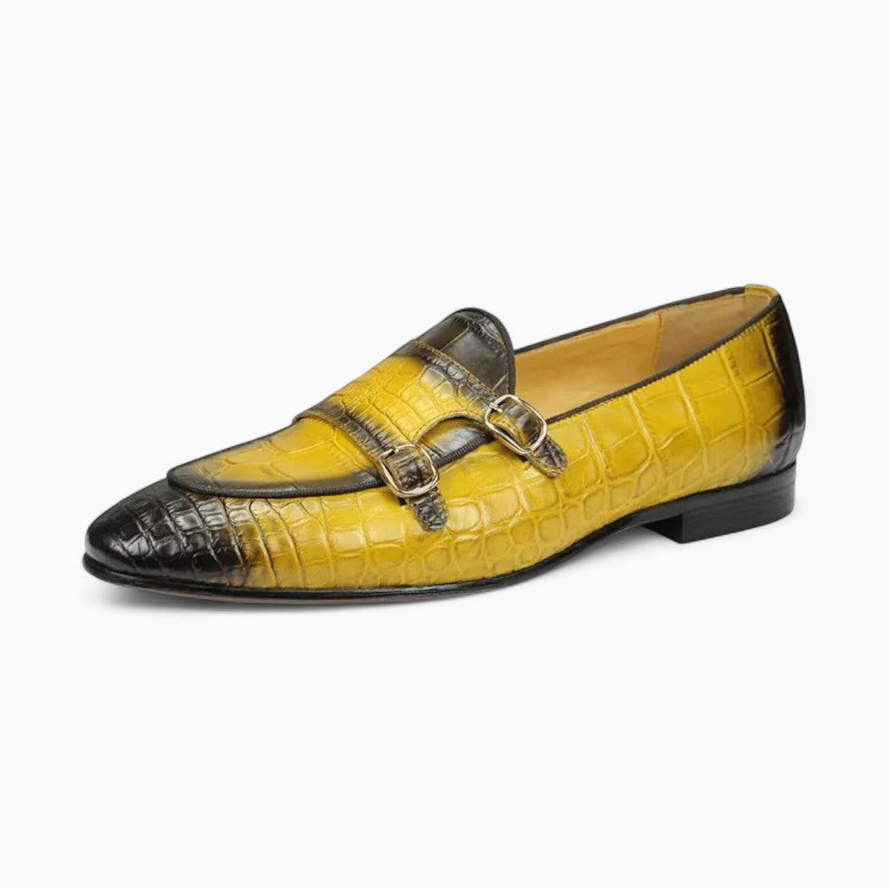Soft Two-Toned Leather Effect Loafers