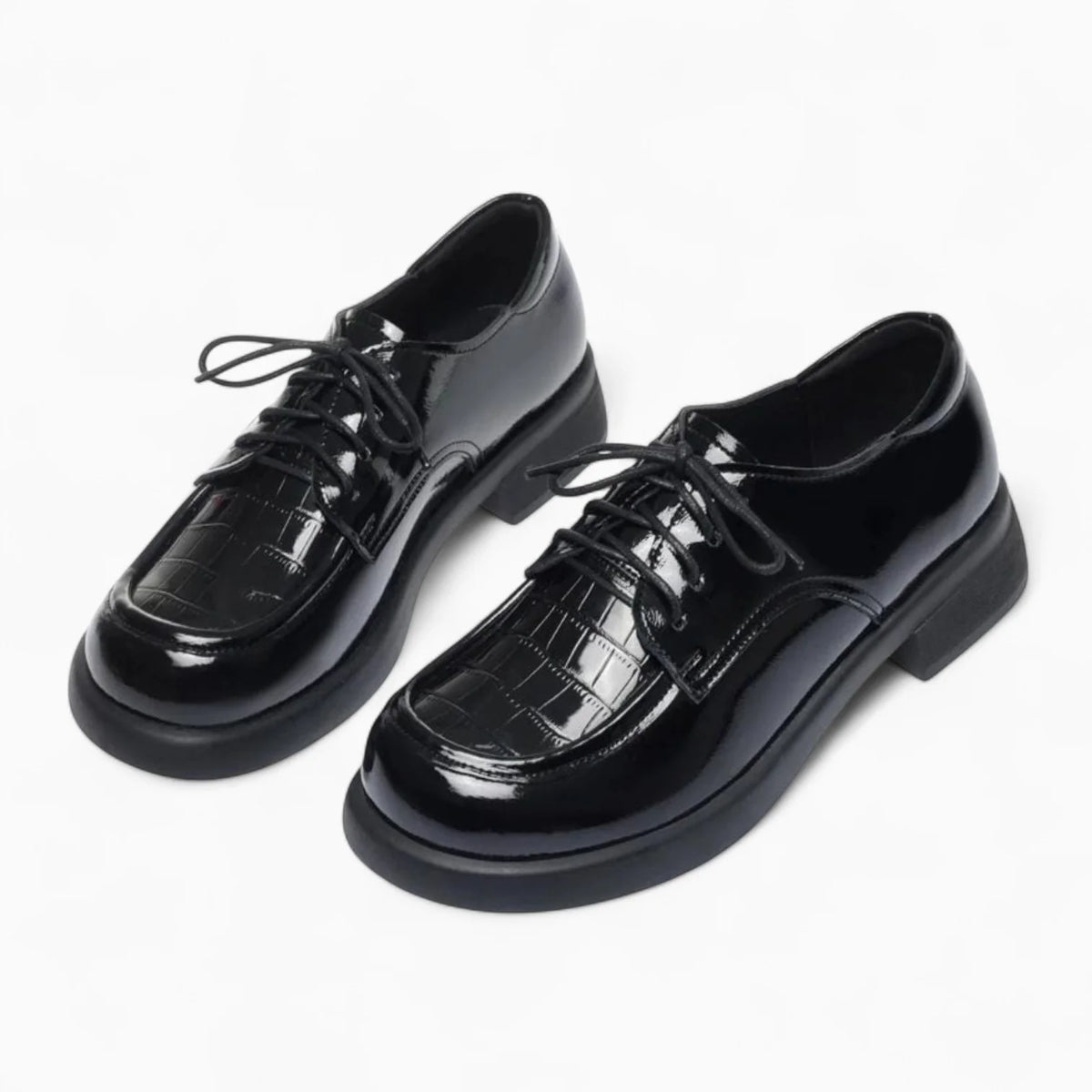 Thick Platform Loafers British Style