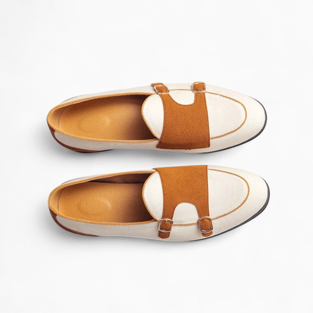 Men's Classic White Synthetic Leather Loafers