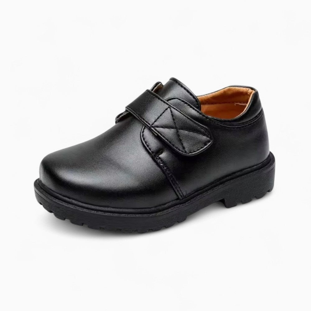 Boys' Classic Leather Loafers with a Unique Design